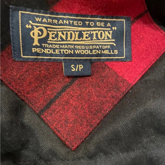 Pendleton Buffalo Plaid Mount Hood Flannel Wool Blend Jacket Mens Small NWT - Picture 7 of 9